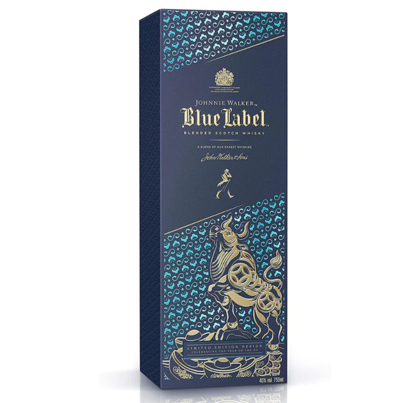 Johnnie Walker Blue Label Chinese New Year - Year of the Ox 2021 Limited Edition Design with Gift Box Blended Scotch Whisky 70cl