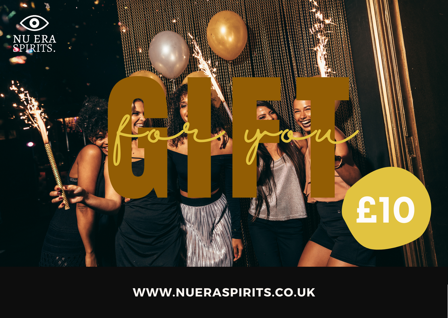 NU ERA SPIRITS Gift Card (available in denominations of £10, £25, £50)